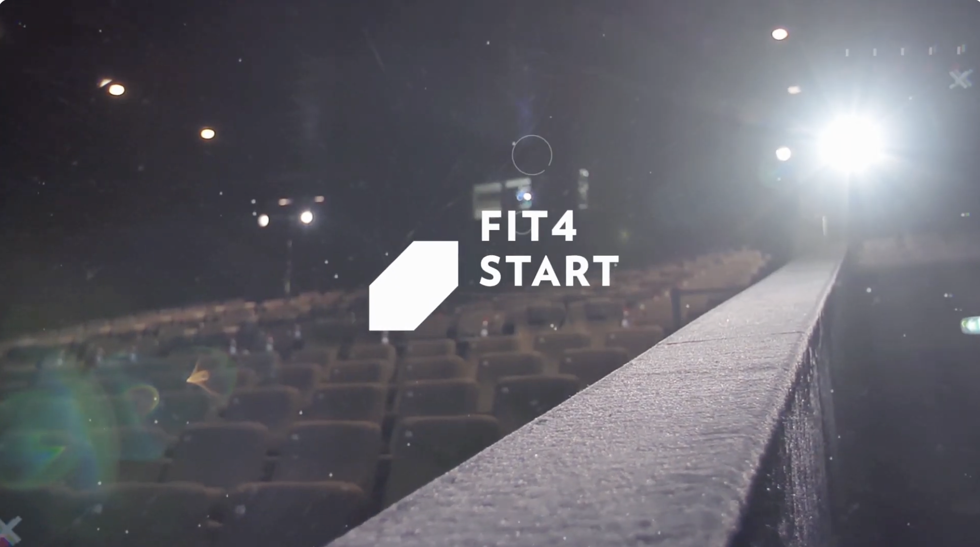 Fit 4 Start video campaign still in a cinema